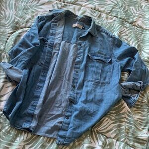 Casual Denim Button-Up Shirt